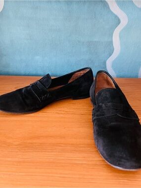 Margaux Suede The Penny Loafers US 6.5 Minimalist Luxury Slip-On Flats